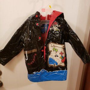 💚❤Toddler Wippette Kids pirate rain coat